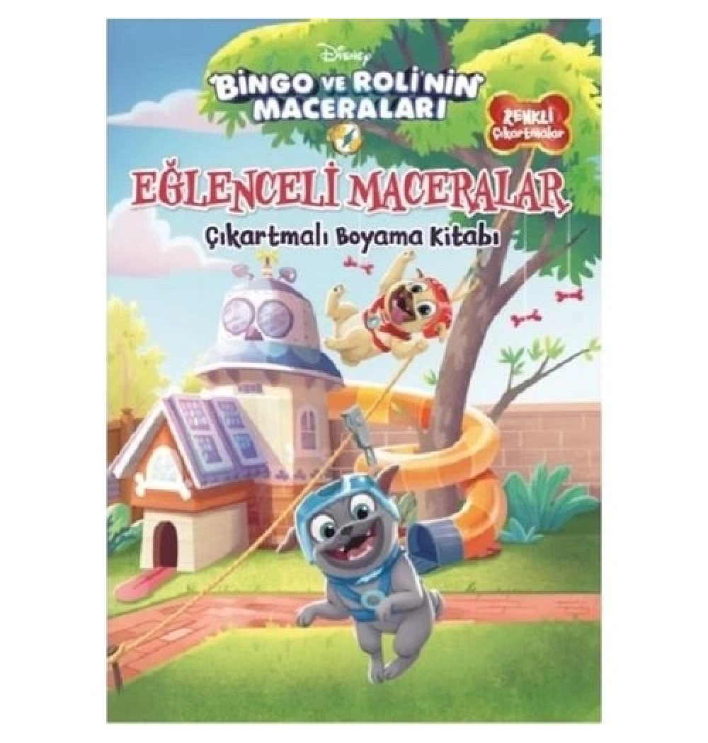 Disney Bingo Ve Rolinin Maceraları Çıkartmalı Boyama Kitabı   Doğan
