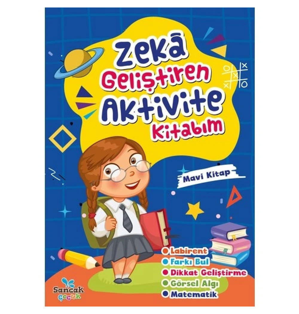 Zeka Geliştiren  Mavi  Aktivite Kitabım  Sancak