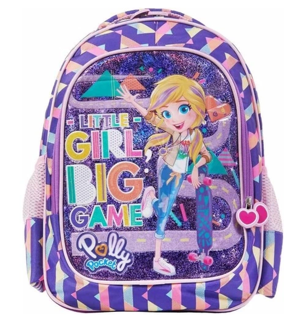 Polly Pocket Okul Çantası Mor Özkara Çanta