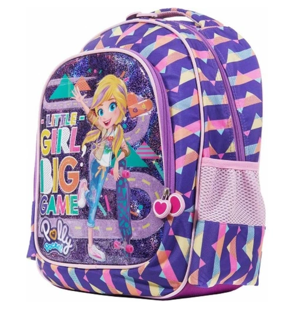 Polly Pocket Okul Çantası Mor Özkara Çanta