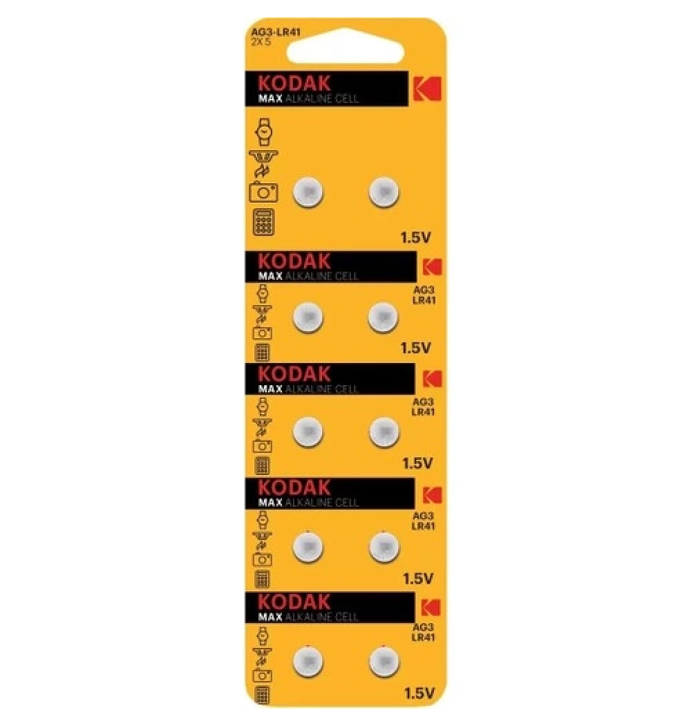 Kodak.Ag3-Lr41 Max Alkalin Düğme Pil 2 Li (30413993)