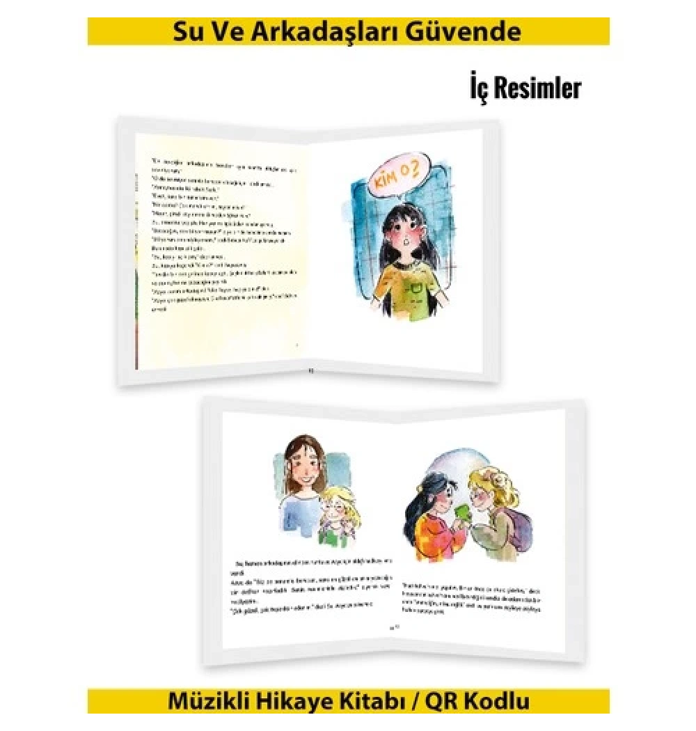 Su Ve Arkadaşları Güvende Müzikli Hikaye Kitabı  Yeti Kitap