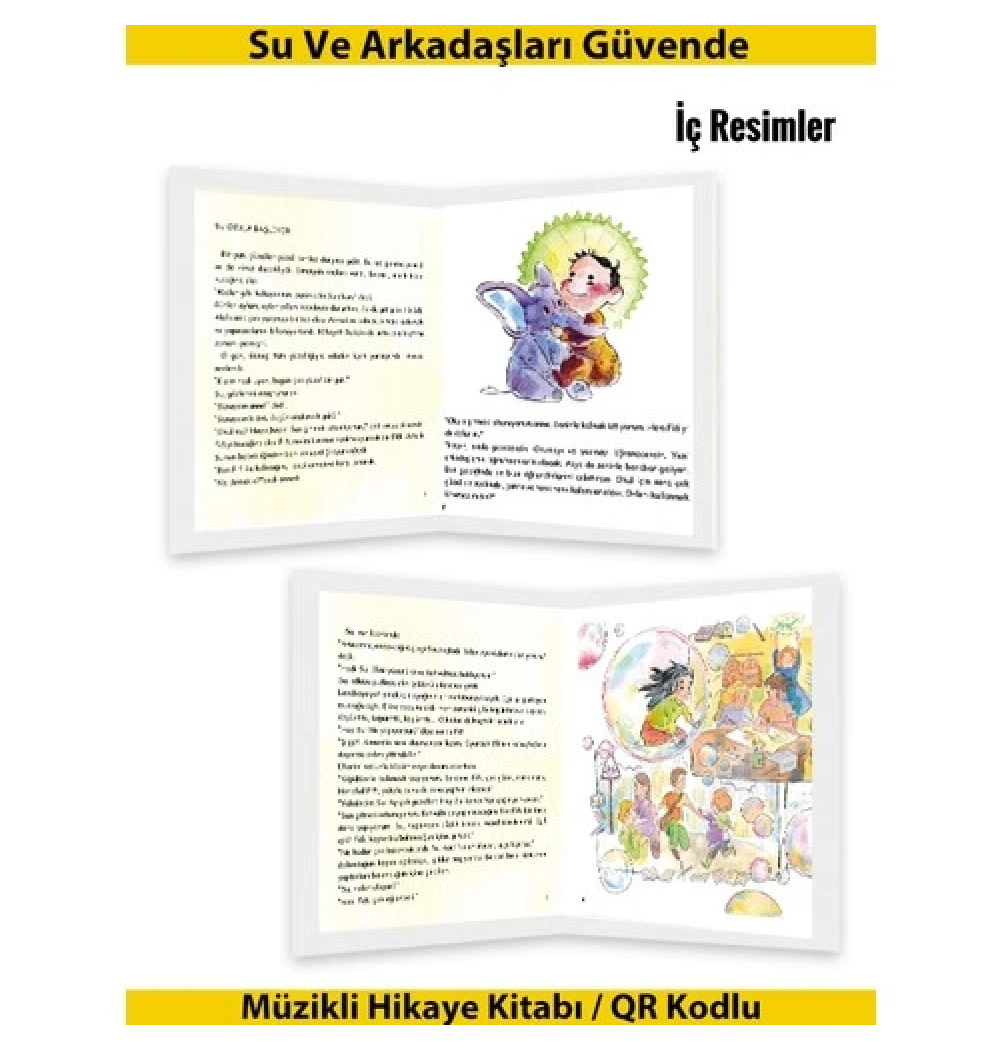 Su Ve Arkadaşları Güvende Müzikli Hikaye Kitabı  Yeti Kitap