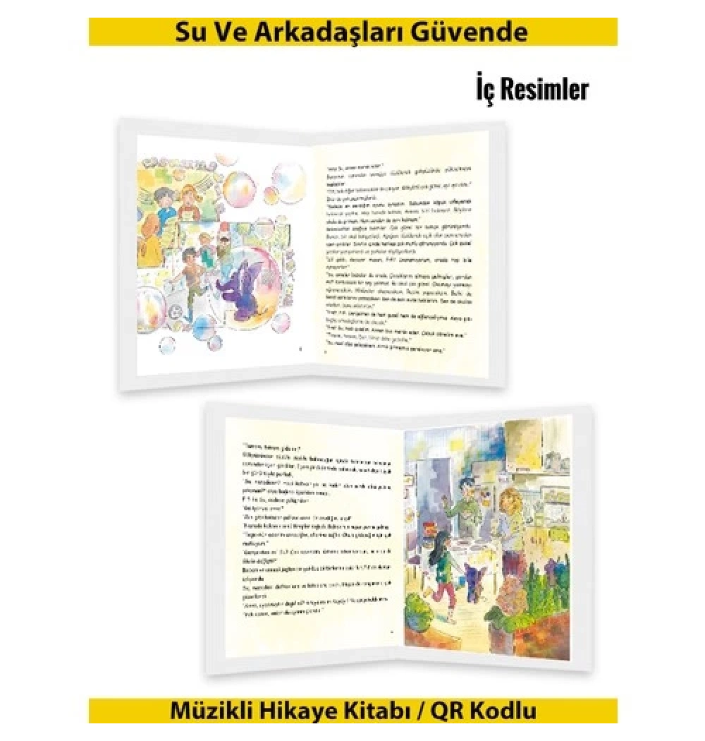 Su Ve Arkadaşları Güvende Müzikli Hikaye Kitabı  Yeti Kitap