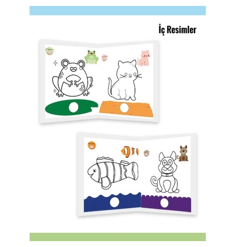 İlk Boyama Kitabım Hayvanlar  Yeti Kitap