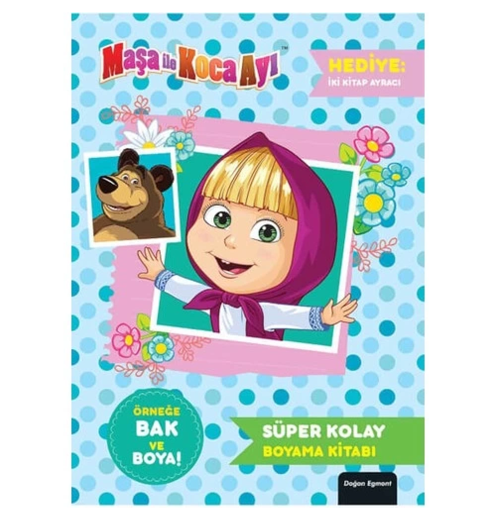 Maşa İle Koca Ayı Süper Kolay Boyama Kitabı Doğan Egmont