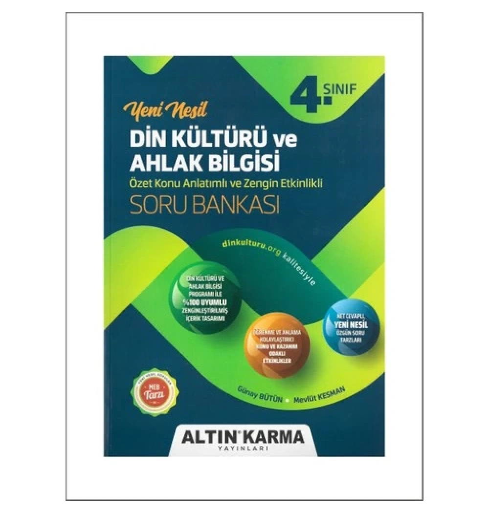 4.Sınıf Yeni̇ Nesi̇L Di̇N Kültürü Soru Bankasi Altın Karma