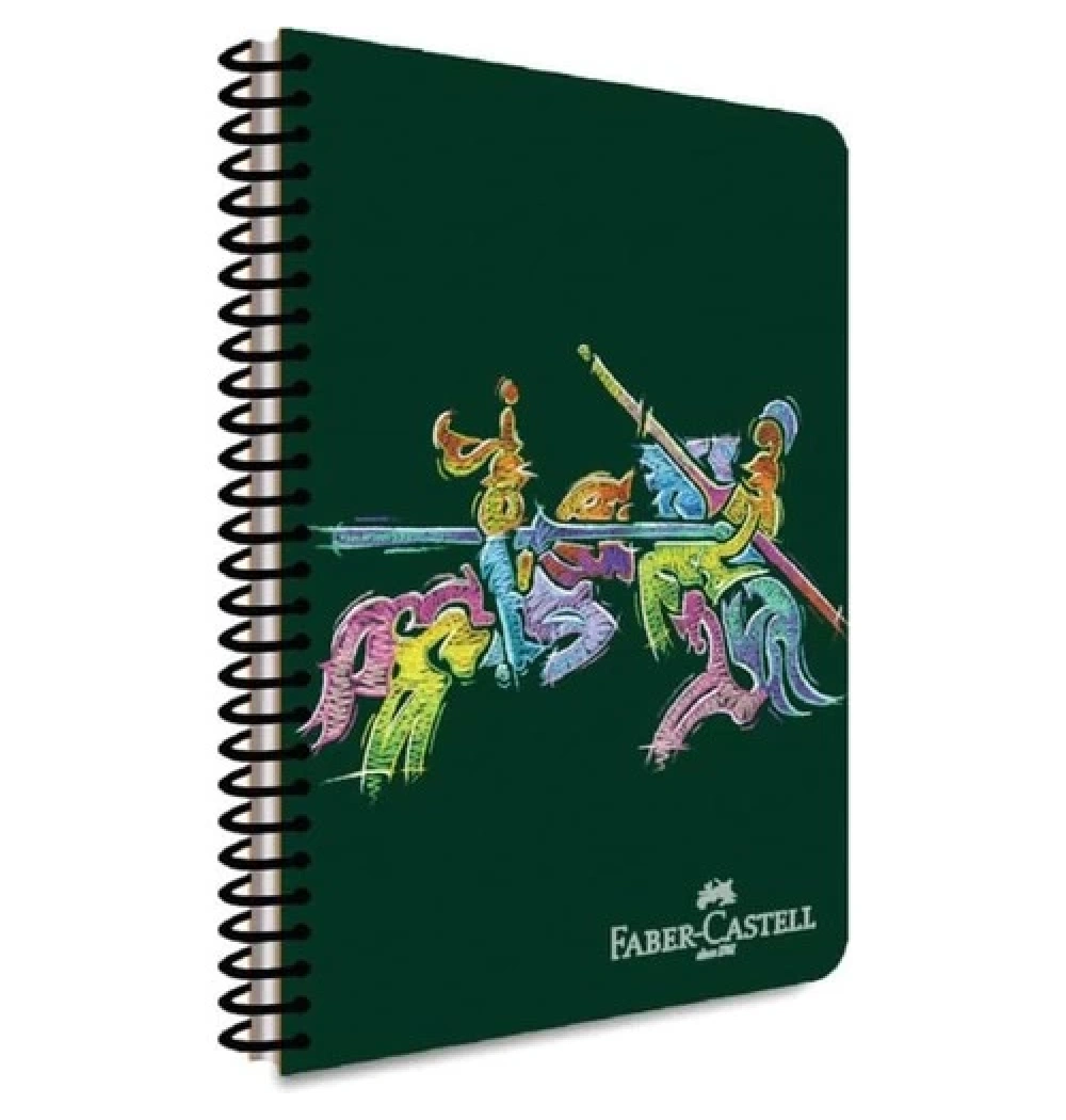 Faber Castell Defter Knights Canlı Pp Kapak Spiralli 120 Yaprak Kareli 5075000468000