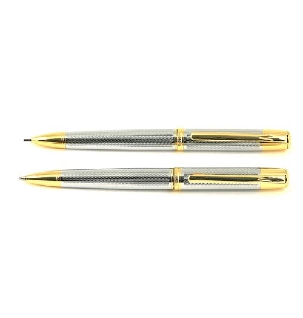 Steelpen Pm800-4 Terra Krom Altın Mini Tükenmez +Versatil