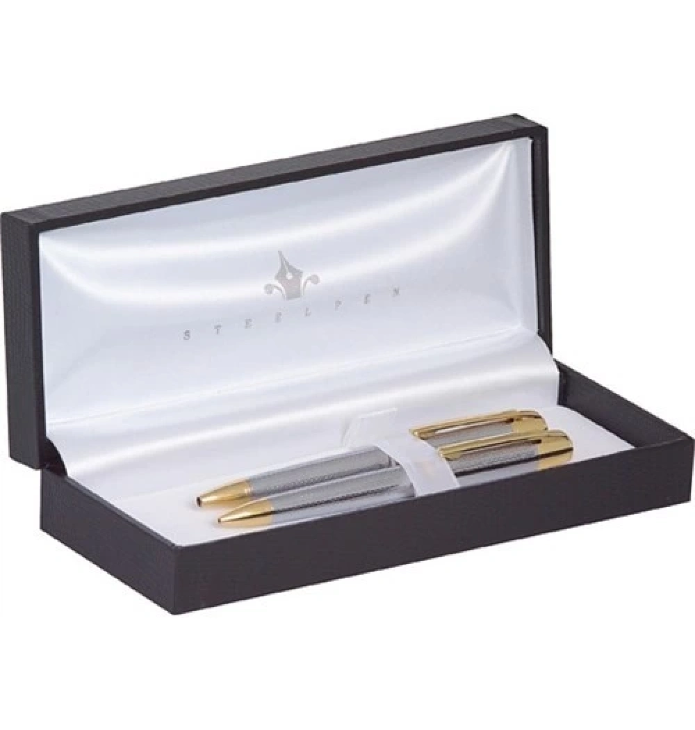 Steelpen Pm800-4 Terra Krom Altın Mini Tükenmez +Versatil