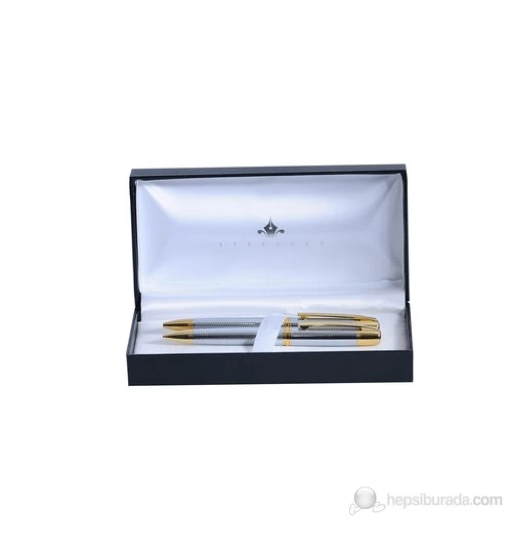 Steelpen Pm800-4 Terra Krom Altın Mini Tükenmez +Versatil