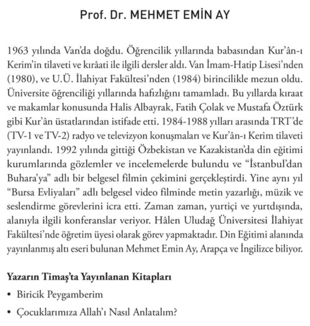 Çocuklarımıza Allahı Nasıl Anlatalım   Timaş