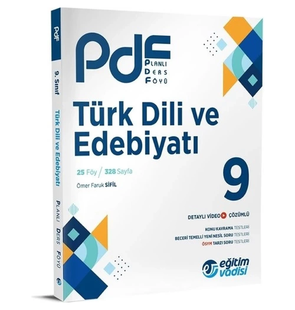Eğitim Vadisi 9.Sınıf Türk Dili Edebiyatı Planlı Ders Föyü