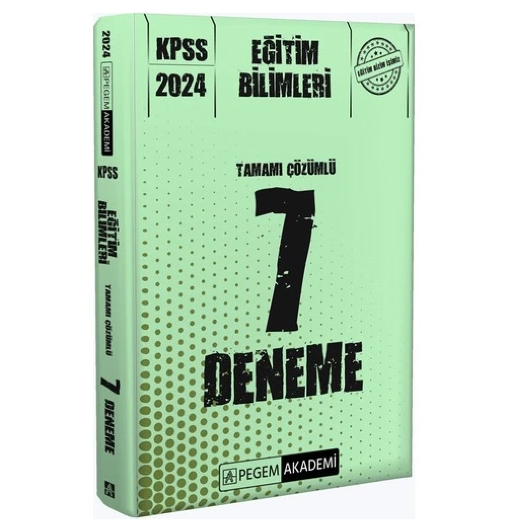 Pegem 2024 Kpss Eğitim Bilimleri 7 Çözümlü Deneme