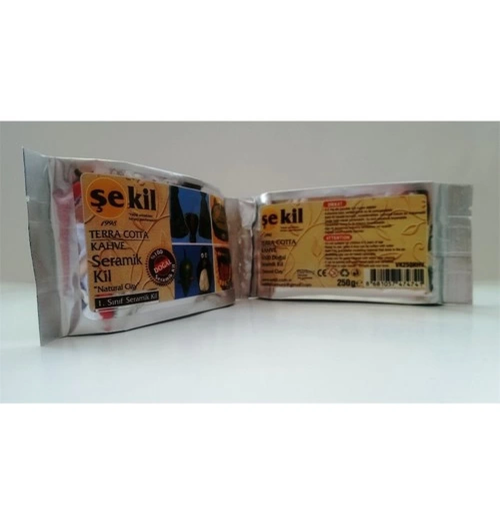 Şekil Kil Seramik Hamuru 250Gr Kahve