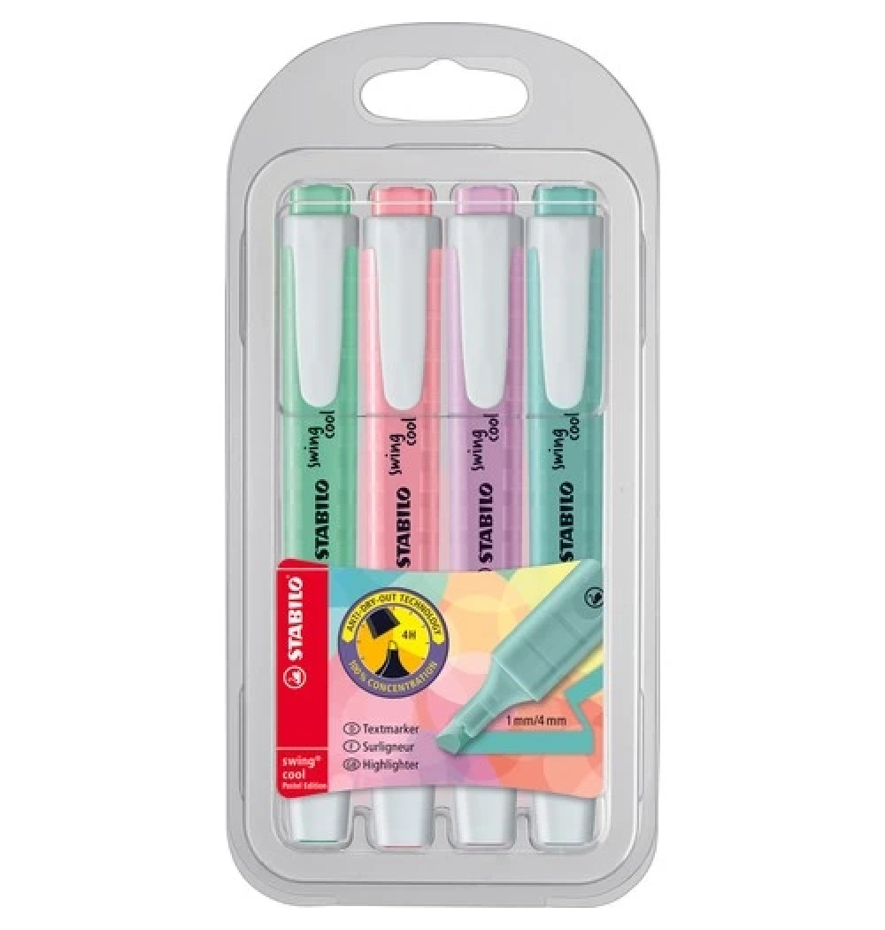 Stabılo Swıng Cool 4 Lü Pastel Fosforlu Kalem 275/4-08
