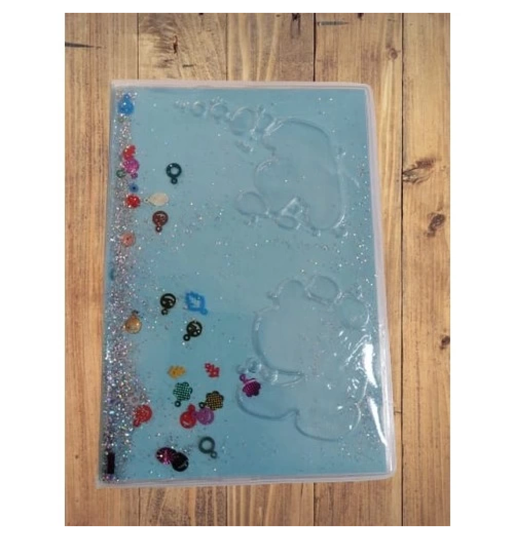 Mikro Nt-245 Pastel Kapak Simli Pullu Sulu Defter