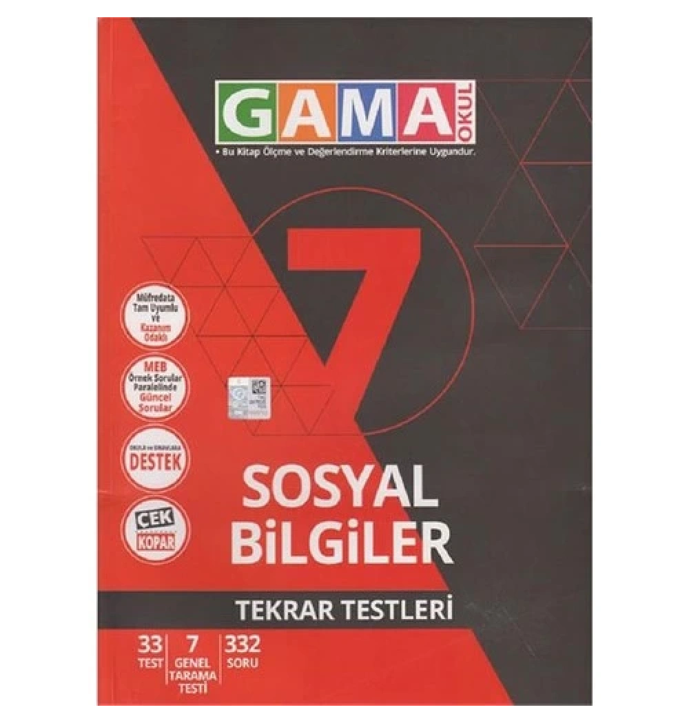 Gama 7.Sınıf Sosyal Bilgiler Soru Bankası 3 Lü Set Kurmayyayın