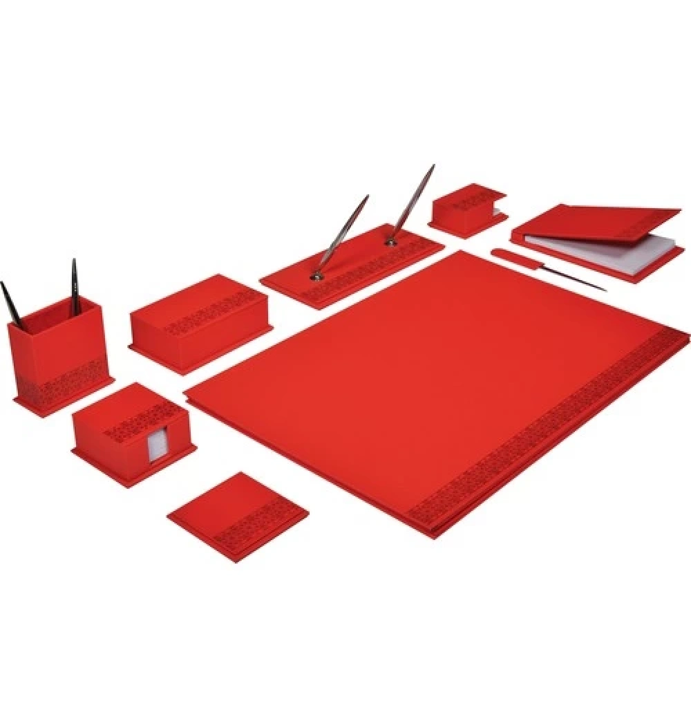 Gıpta Denım 10 Parça Sümen Takımı - Kırmızı Kod:4-7605000-2071