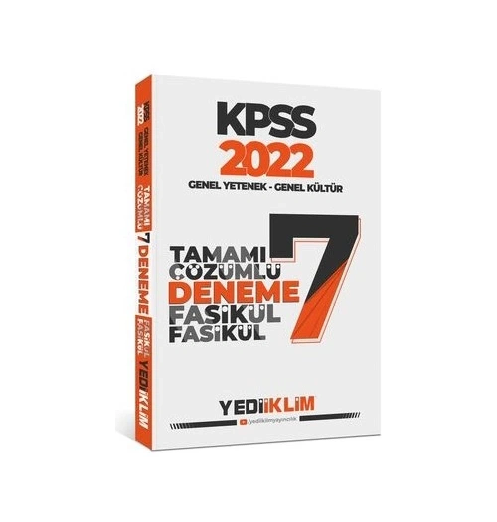Kpss 2022 Gy Gk 7 Çözümlü Deneme  Yediiklim