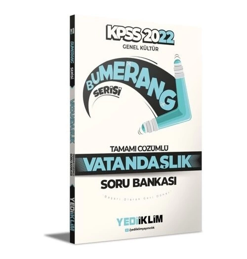 Kpss 2022 Gk Bumerang Vatandaşlık Çözümlü Soru Bankası  Yediiklim