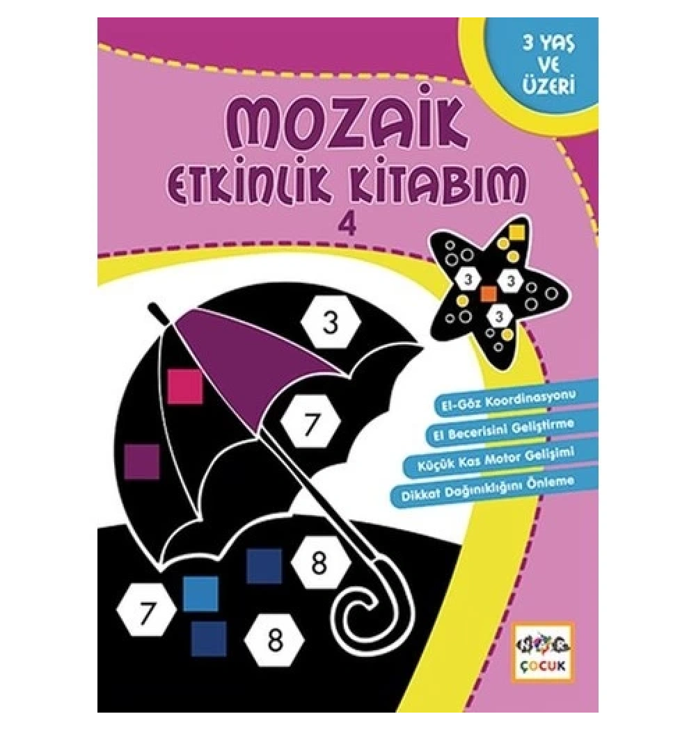 Mozaik Etkinlik Kitabım 4 Dörtgen 3+ Yaş