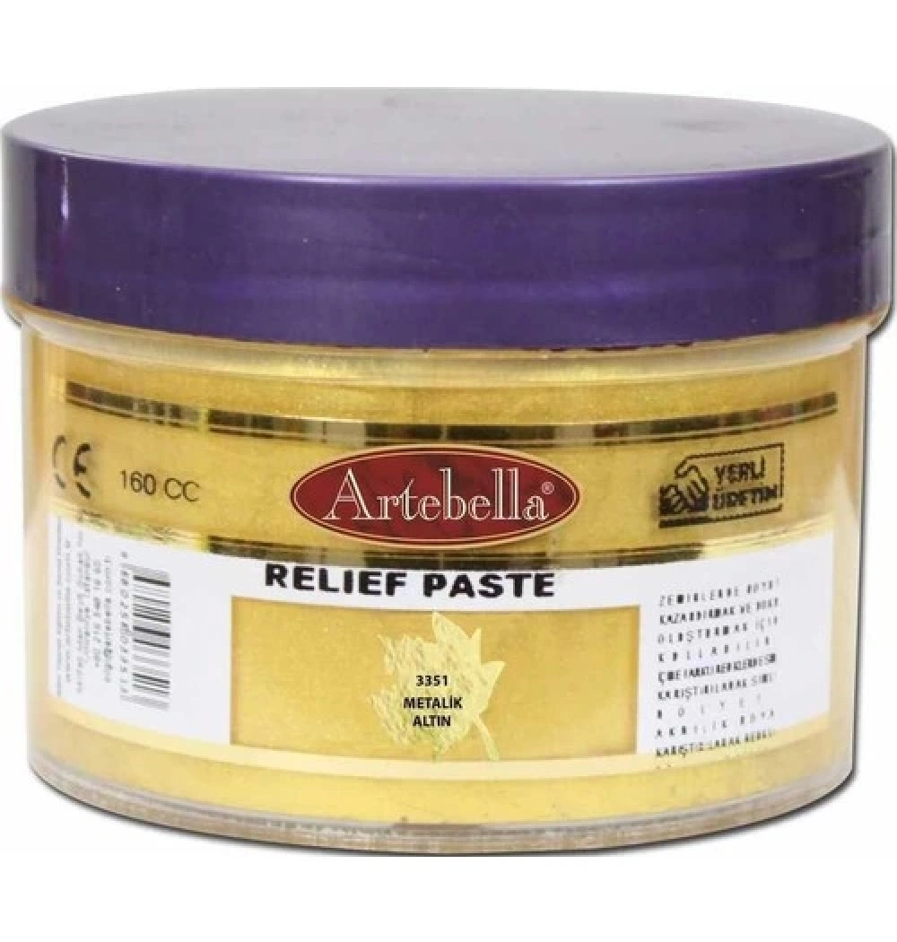 Artebella Rölyef Pasta Metali̇K Altın 3351 300 Cc