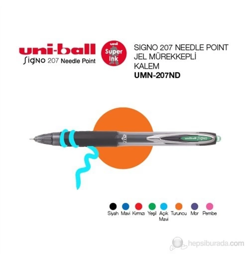 Uniball Signo 207Nd 0.7 Mekanik Jel Kalem Siyah