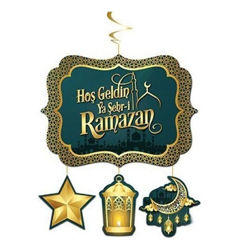 Ramazan Asmalı Tavan Süsü Hoşgeldin Ramazan