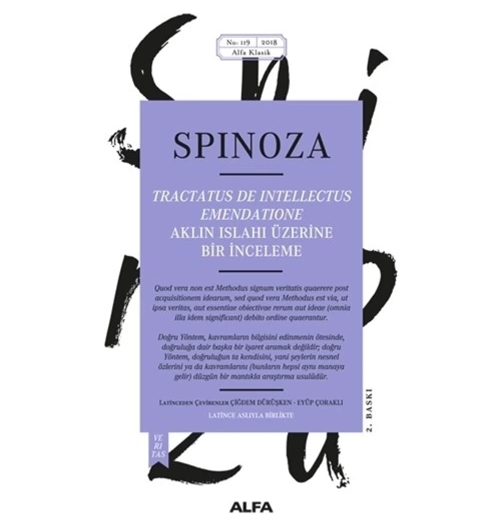 Spi̇Noza Aklın Islahi Üzeri̇Ne Bi̇R İnceleme Alfa