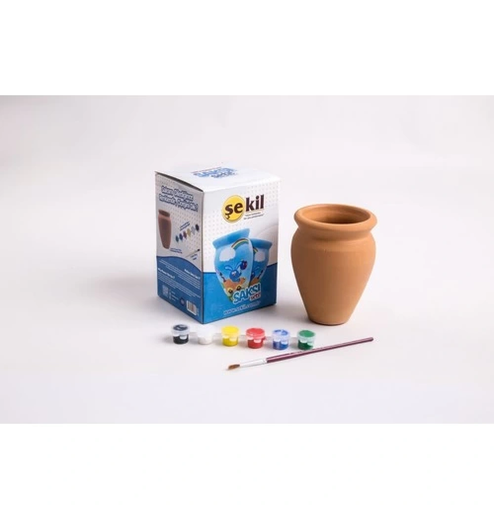 Şekil Kil Saksı Set