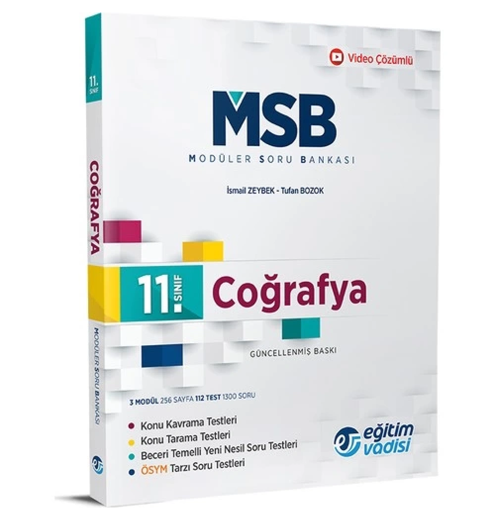 11.Sınıf Coğrafya Modüler Soru Bankası Eğitim Vaisi