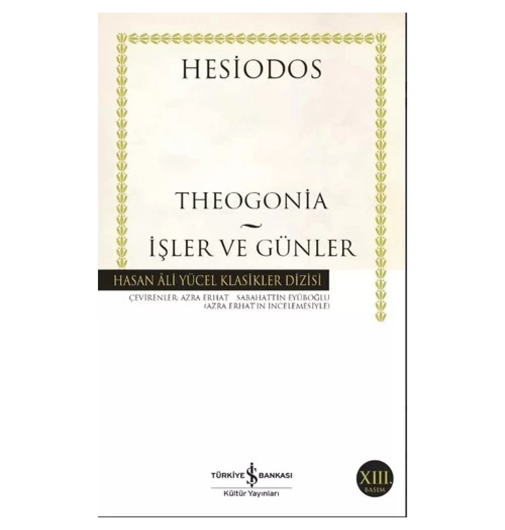Theogonia İşler Ve Günler  Hesiodos  İş Bankası