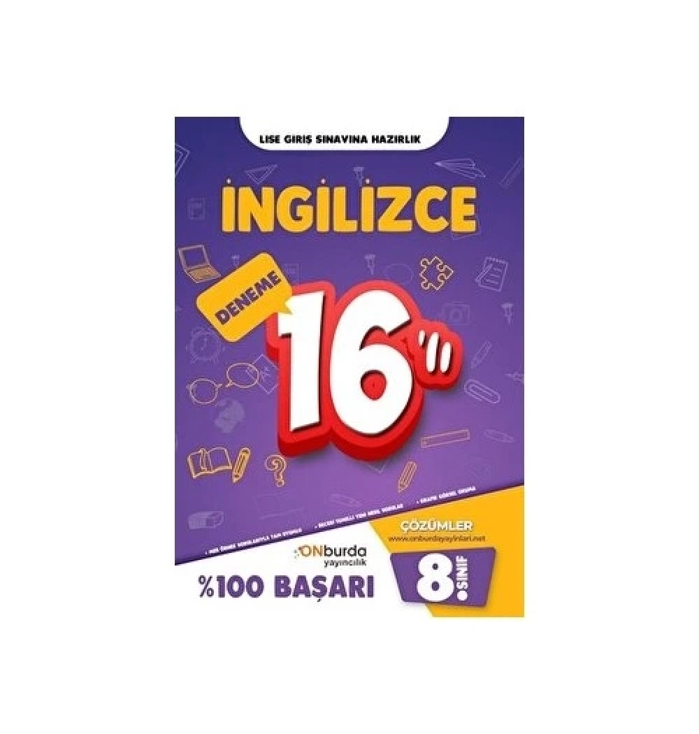Onburda 8.Sınıf İngilizce 16 Deneme