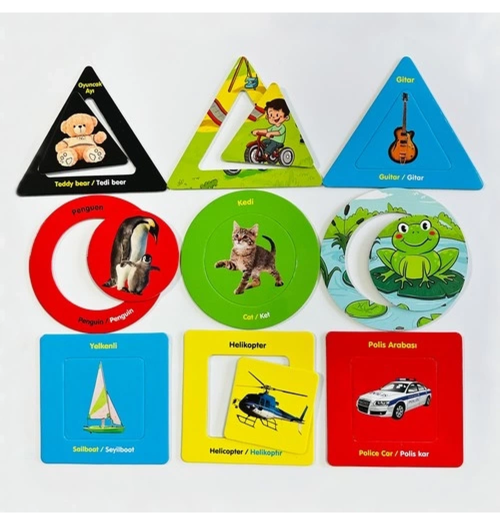 Bebeğim Öğreniyor  Tak Çıkar Kartlar 12-24 Ay Sincap  Kitap