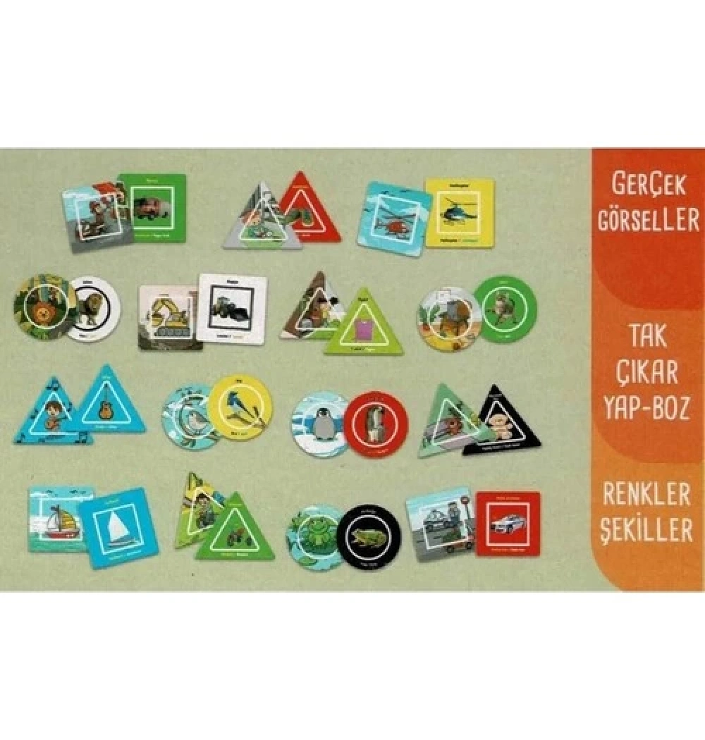 Bebeğim Öğreniyor  Tak Çıkar Kartlar 12-24 Ay Sincap  Kitap