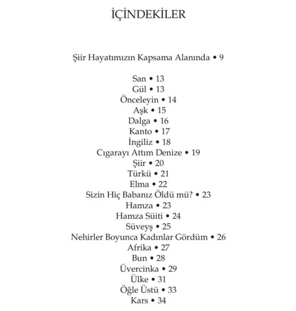 Üstü Kalsın    Seçme Şiirler   Cemal Süreya    Yapı Kredi