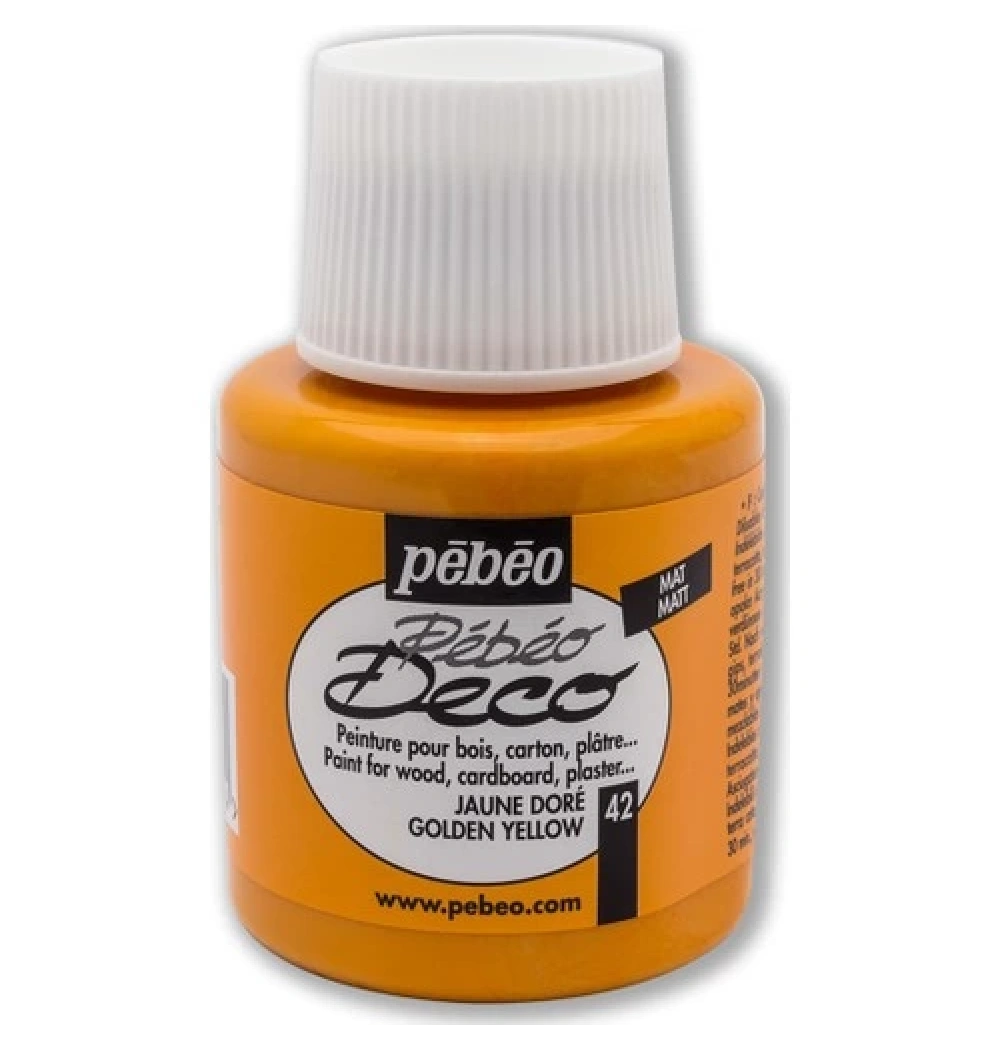 Pebeo 205- 42 110Ml Deco Mat Ahşap Boyası Altın Sarısı