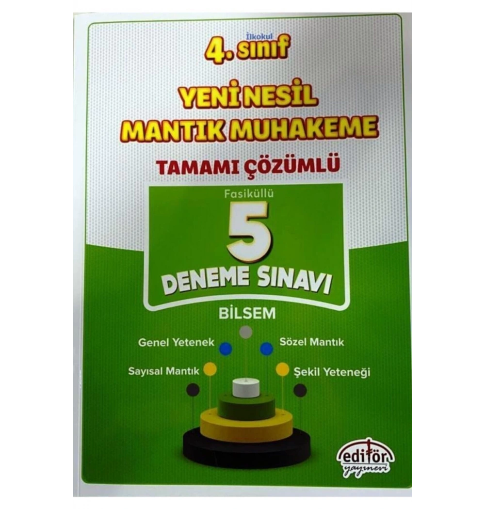 Editör 4.Sınıf Yeni Nesil Mantık Muhakeme 5 Çözümlü Deneme