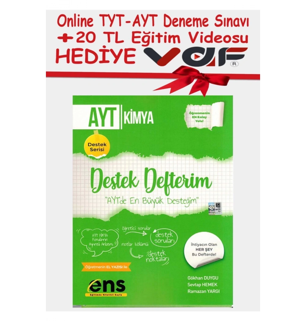 Ens Ayt Kimya Destek Defterim