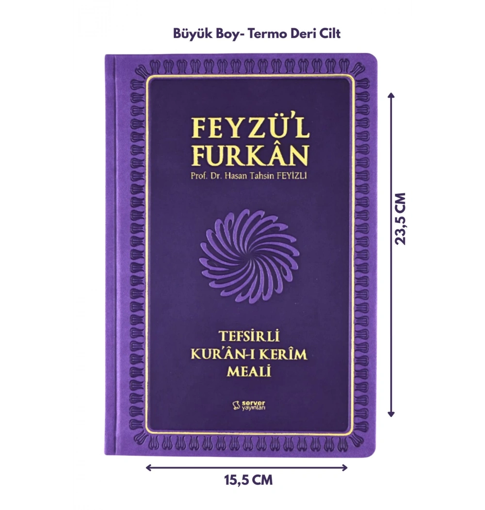Feyzül Furkan Metinsiz Tefsirli Meal Büyük Boy Lila Ciltli Server