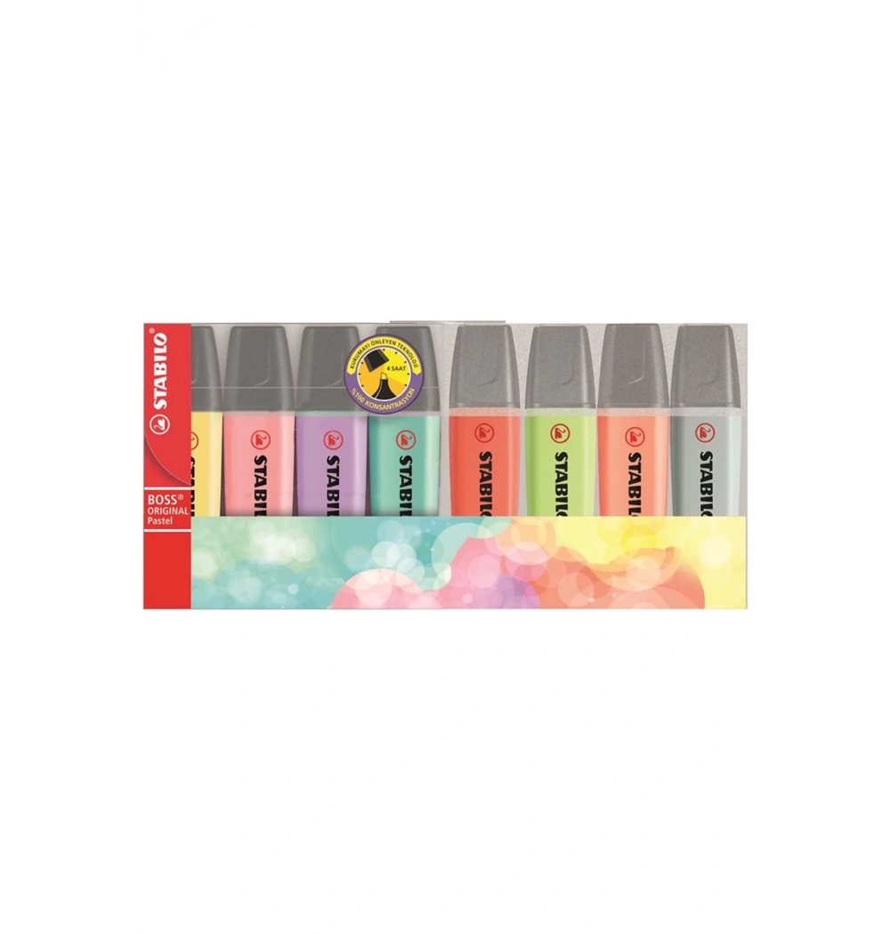 Stabılo Boss Orıgınal 8 Li Pastel Fosforlu Kalem
