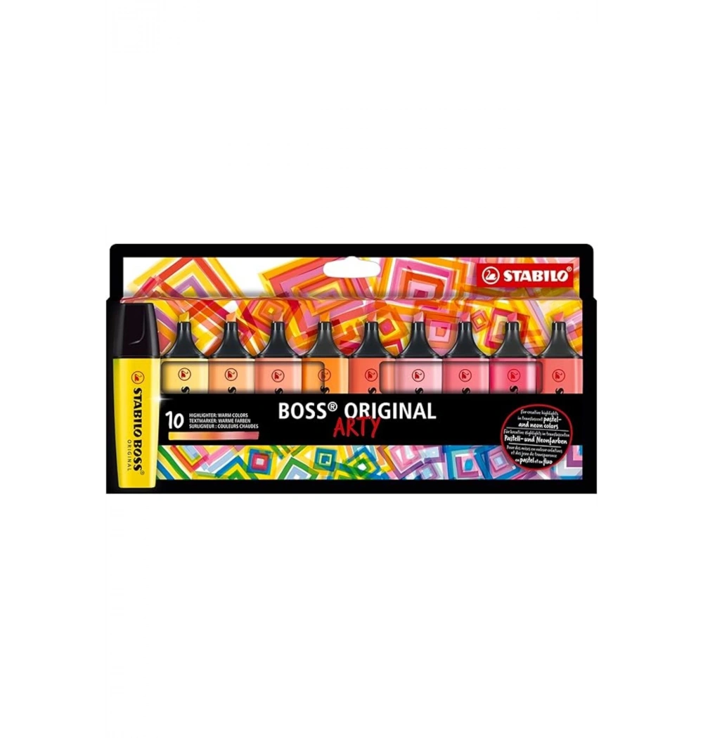 Stabılo Boss Fosforlu Kalem Sıcak Renkler 10 Lu 70/10-1-20