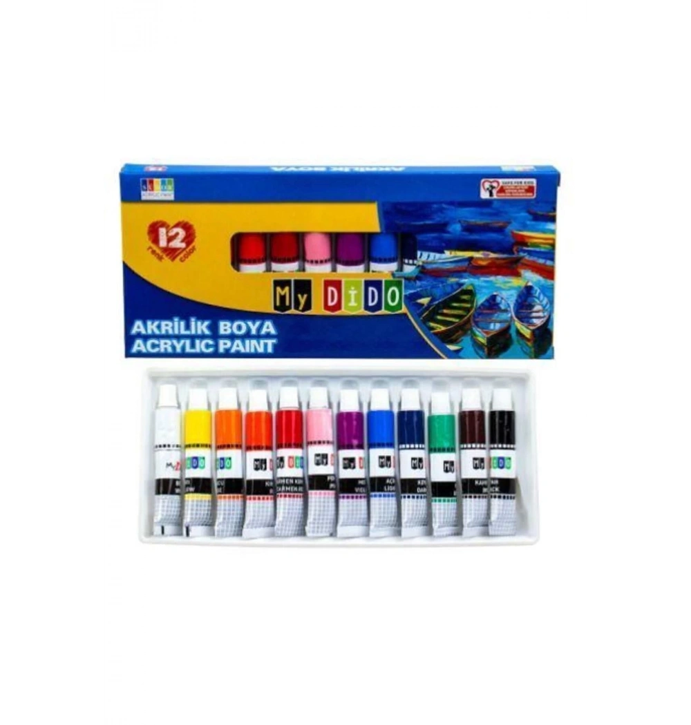 Südor Mydido Akrilik Boya 9Ml Tüp 12Li My14