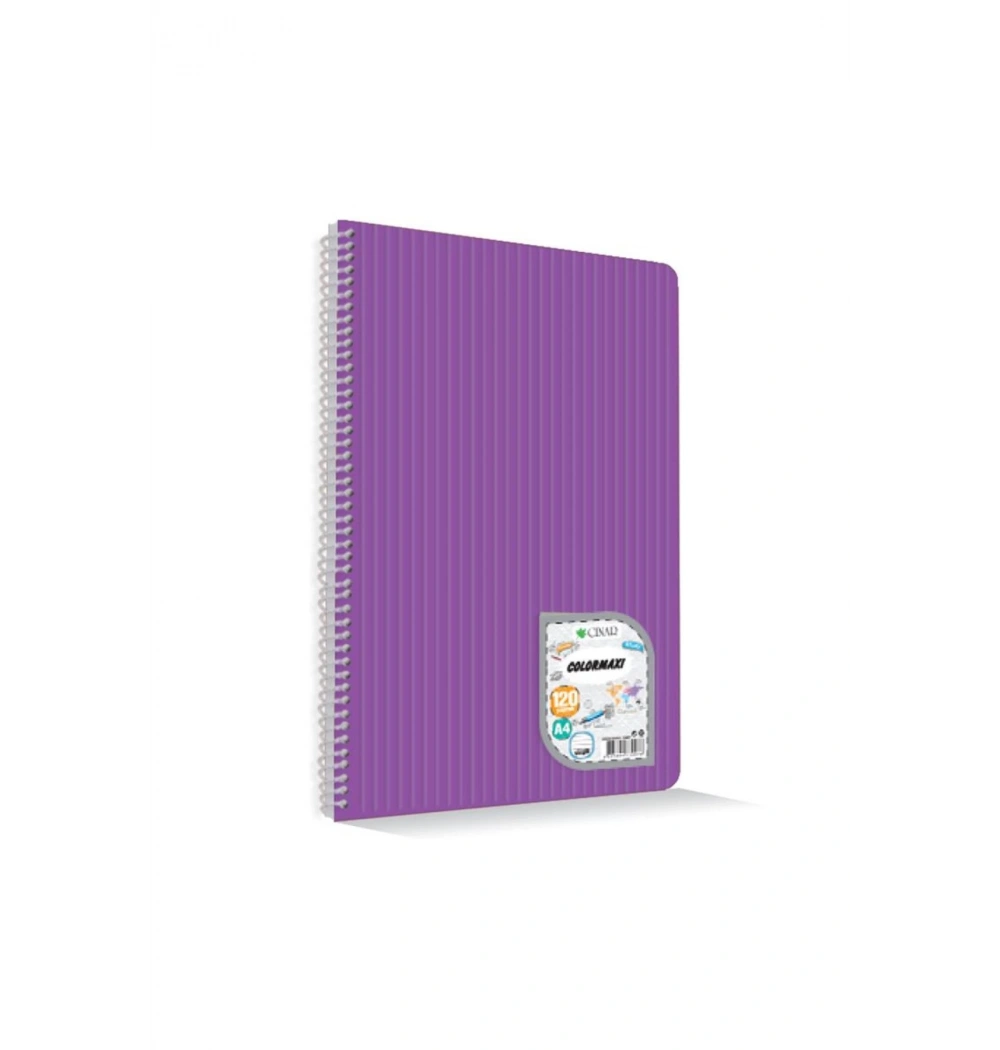 Çınar 73001 Colormaxı Sipiralli A4 Pp Kapak 72 Yp Çizgili Defter
