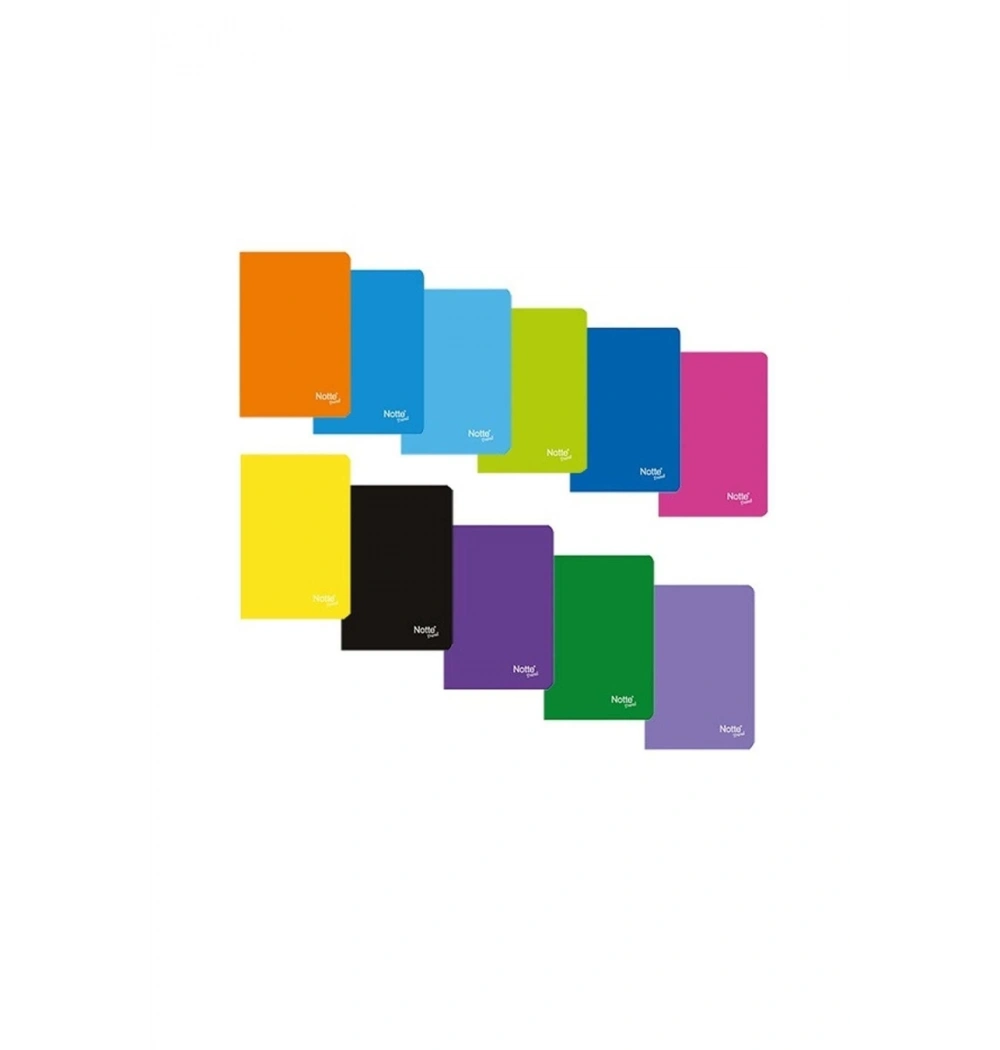 Notte Dikişli Plastık Kap. A5 Trend 80 Yp. Kareli As Defter