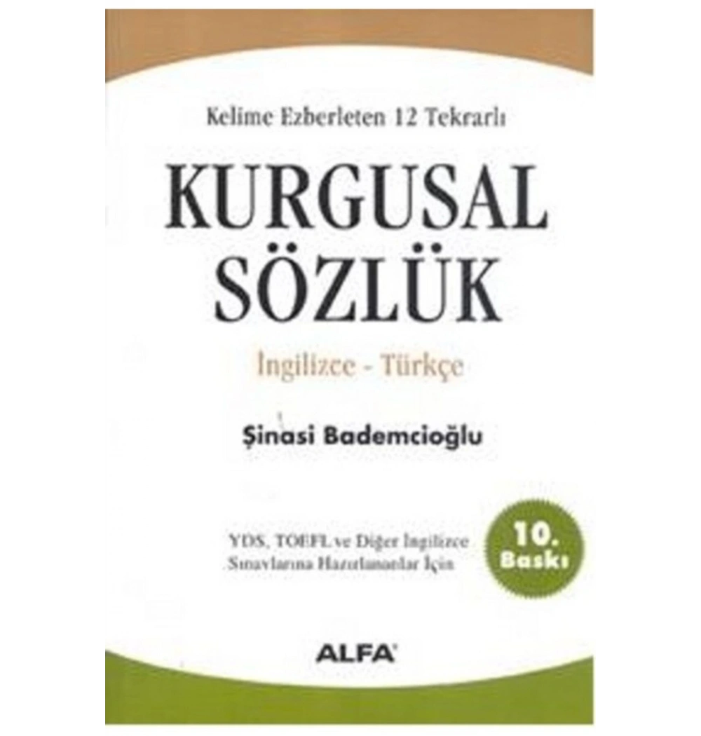 Kurgusal Sözlük İngilizce Türkçe.Şi̇Nasi̇ Bademci̇Oğlu