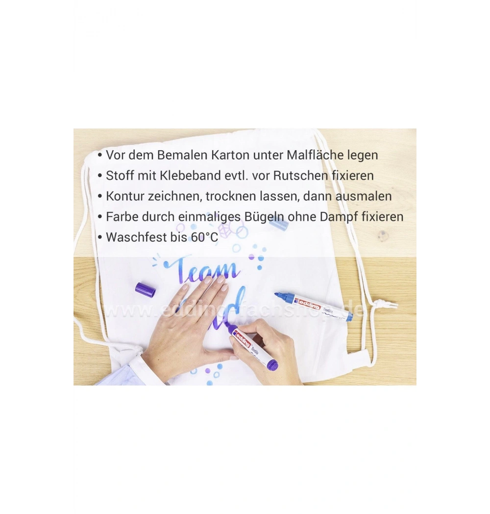 Edding Tişört Kalemi Sarı 4500