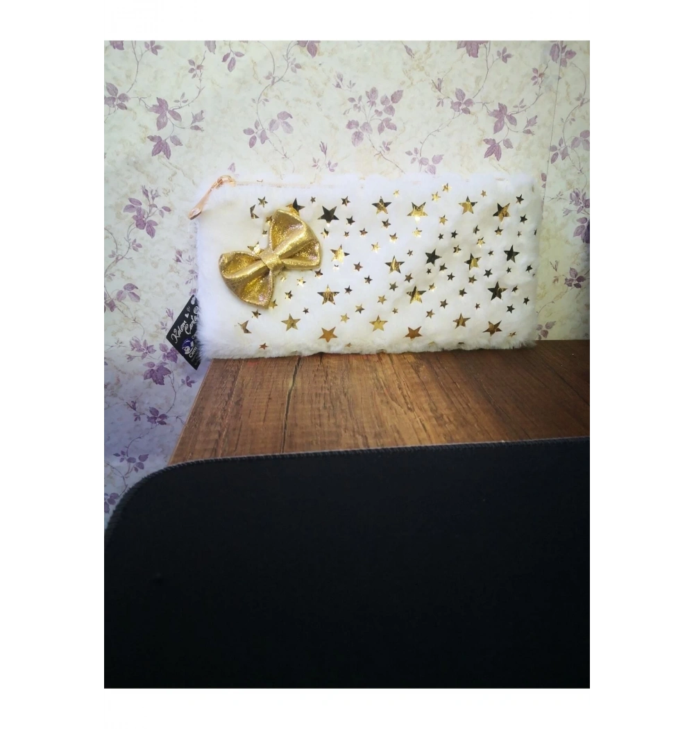 Dolphın Pc-630 Yaldızlı Peluş Kalem Çantası