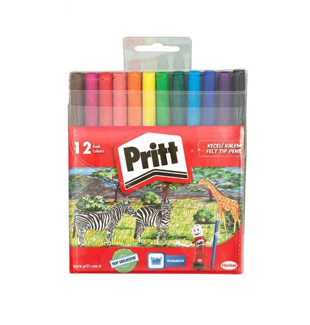 Pritt 12 Li Yıkanabilir Keçeli Kalem